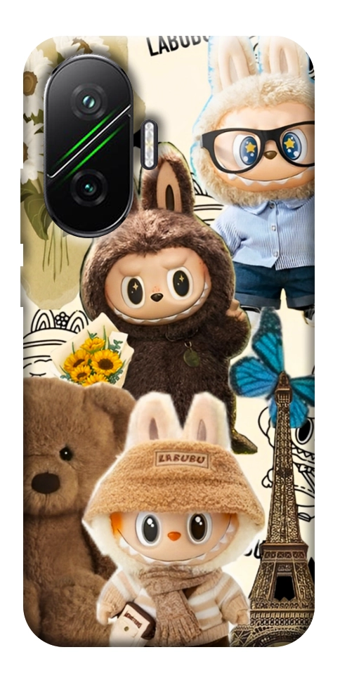 Чехол Labubu mood для Xiaomi Poco F7