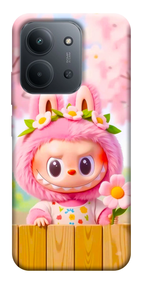 Чехол Labubu flower для Xiaomi Redmi 15C (Europe version)