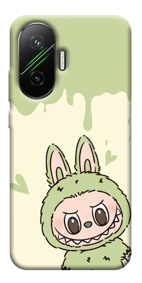 Чехол Labubu green для Xiaomi Poco F7