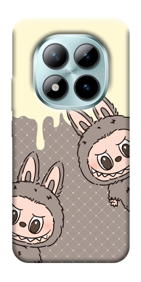 Чехол Labubu twins для Xiaomi Redmi Note 15 Pro 5G