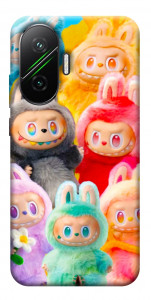 Чехол Rainbow labubu для Xiaomi Poco F7