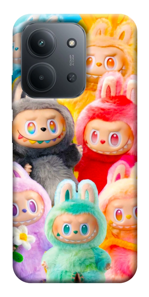 Чехол Rainbow labubu для Xiaomi Redmi 15C (Europe version)