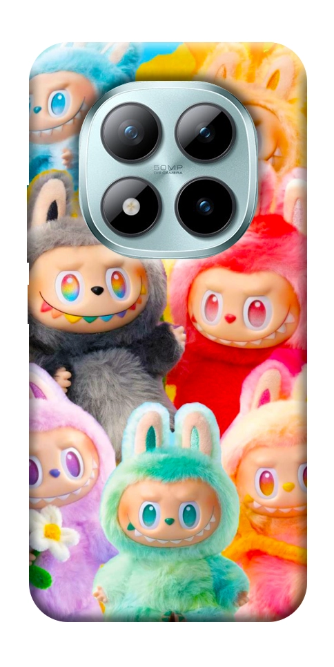 Чехол Rainbow labubu для Xiaomi Redmi Note 15 Pro+ 5G