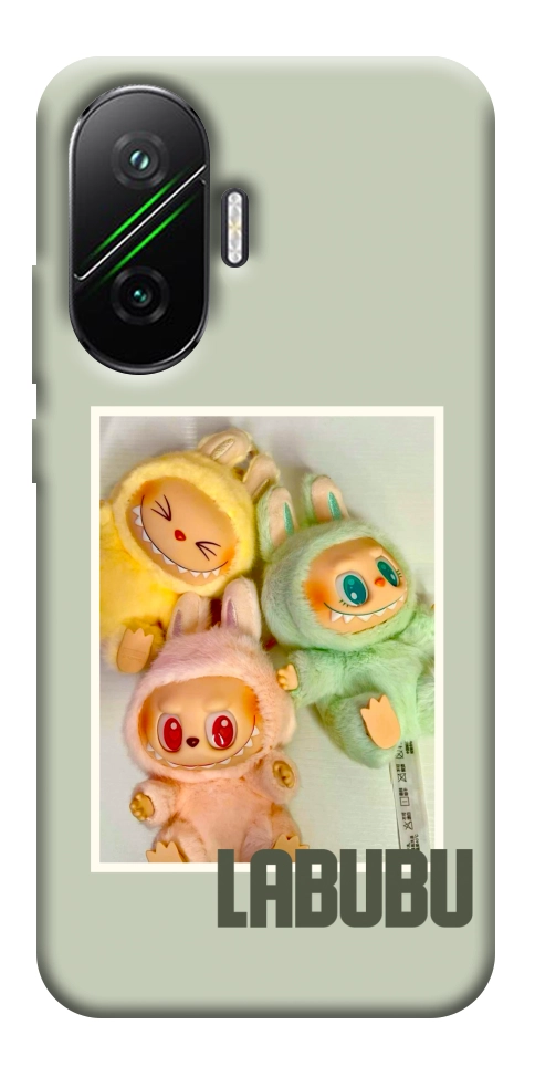 Чехол Trio labubu для Xiaomi Poco F7