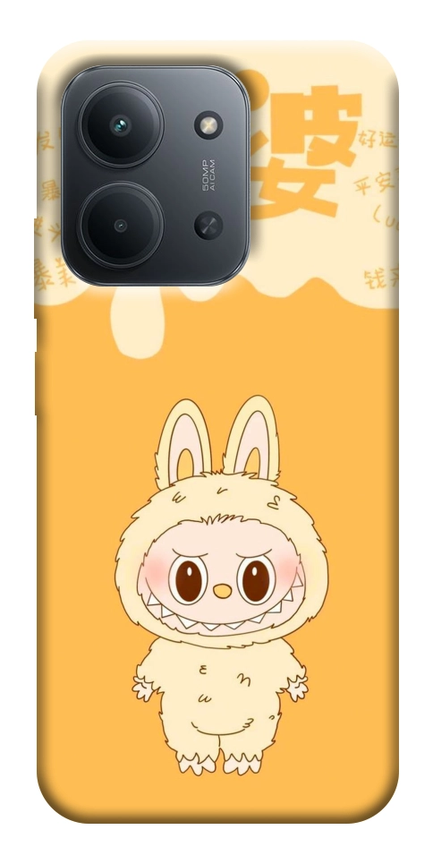 Чехол Yellow labubu для Xiaomi Redmi 15C (Europe version)