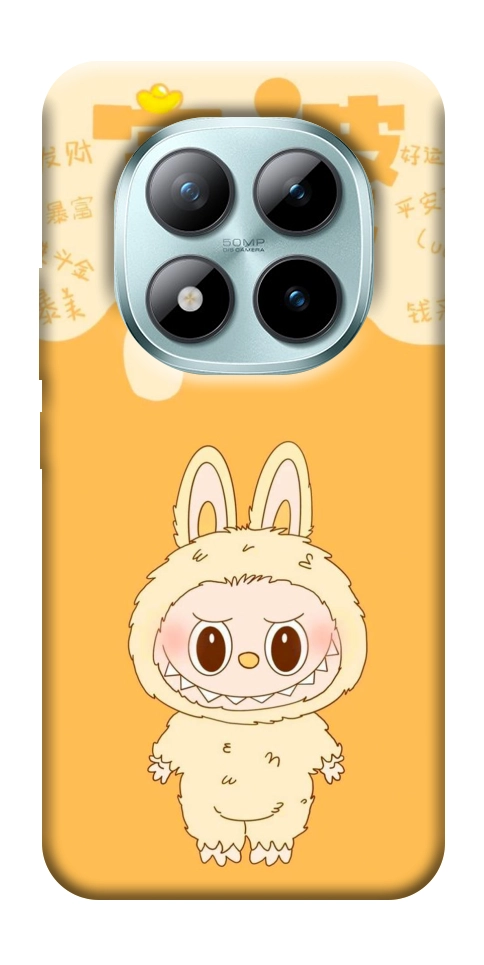 Чехол Yellow labubu для Xiaomi Redmi Note 15 Pro+ 5G