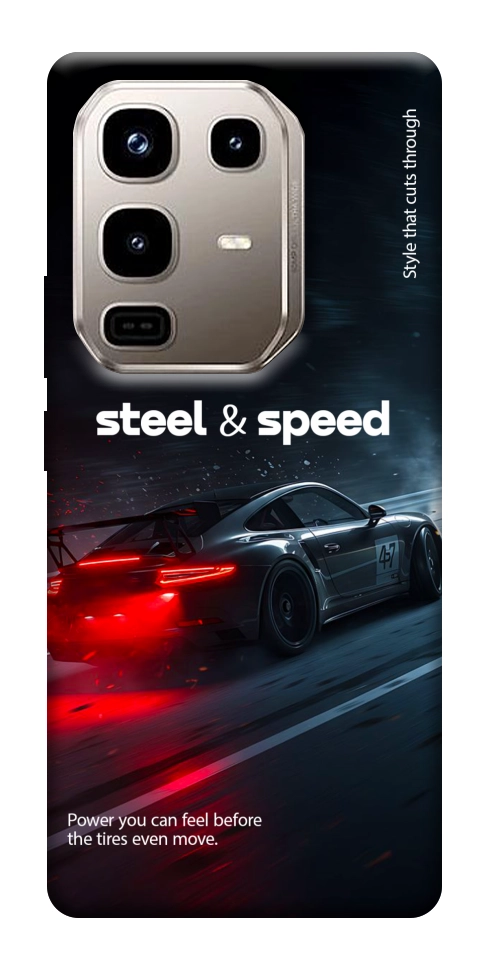 Чехол Black and red care для Infinix Note 50 Pro 4G