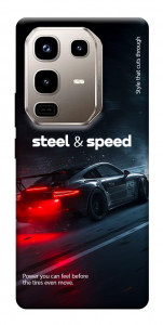 Чехол Black and red care для Infinix Note 50 Pro 4G