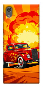 Чехол Retro comics car для Sony Xperia XA1