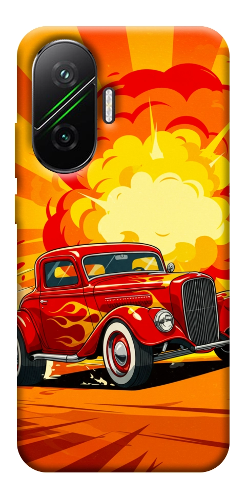 Чехол Retro comics car для Xiaomi Poco F7