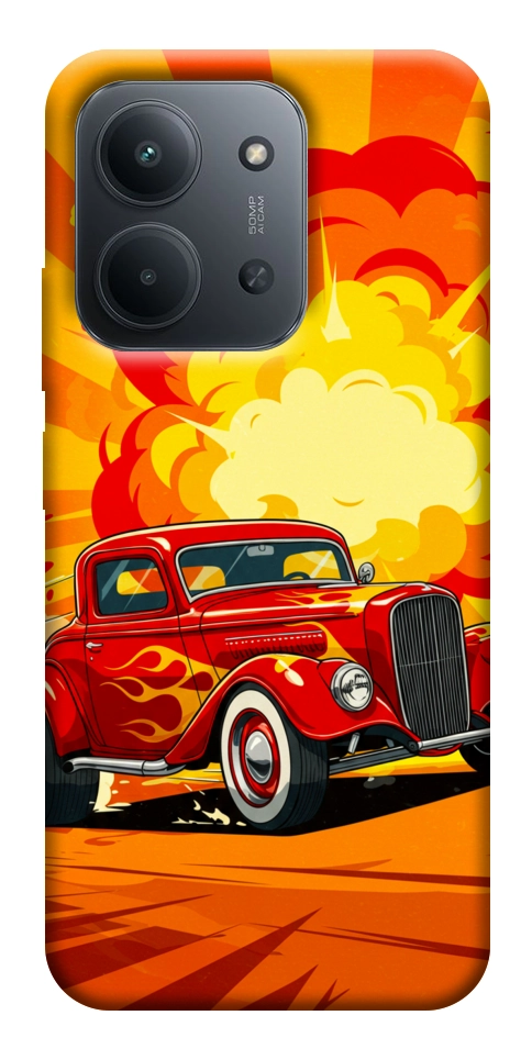 Чехол Retro comics car для Xiaomi Redmi 15C (Europe version)