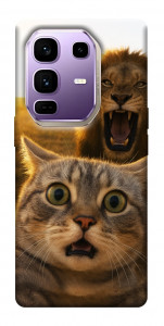 Чехол Shocked cat and lion для Infinix Note 50 Pro+