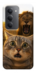 Чохол Shocked cat and lion для Xiaomi Redmi 15 (Europe version)
