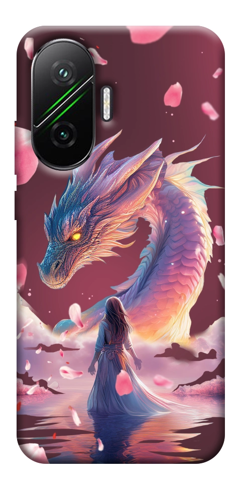 Чехол Girl and dragon для Xiaomi Poco F7