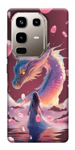 Чехол Girl and dragon для Infinix Note 50 Pro 4G