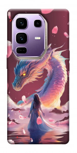 Чехол Girl and dragon для Infinix Note 50 Pro+