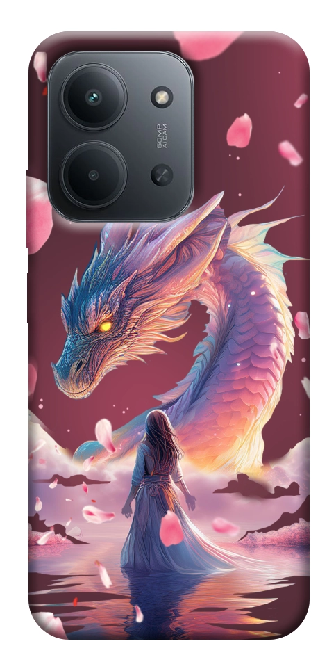 Чехол Girl and dragon для Xiaomi Redmi 15C (Europe version)