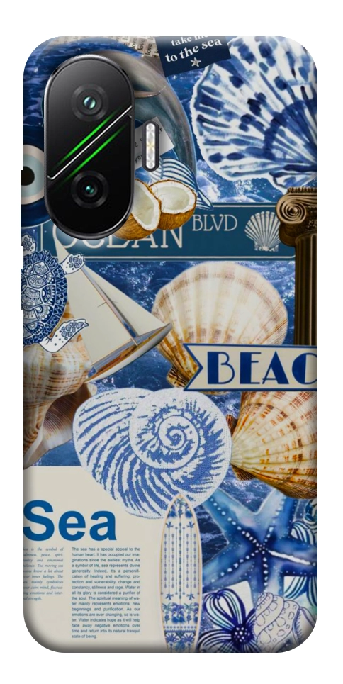 Чехол Морской коллаж для Xiaomi Poco F7