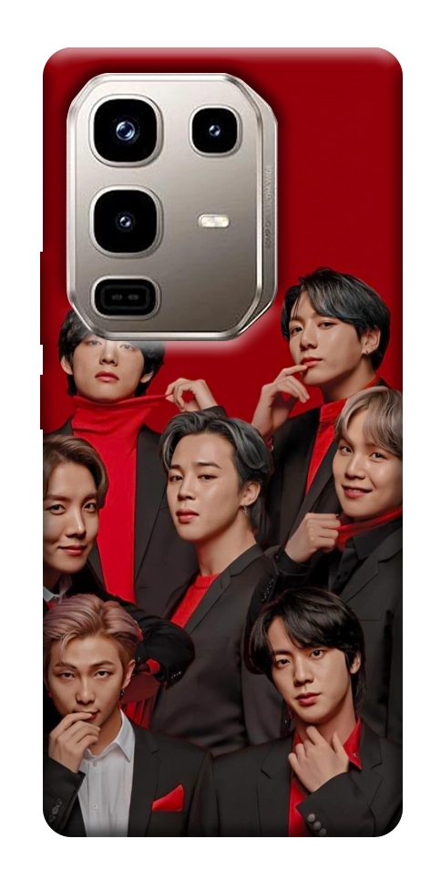Чехол BTS in red для Infinix Note 50 Pro 4G