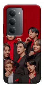 Чохол BTS in red для Xiaomi Redmi 15 (Europe version)