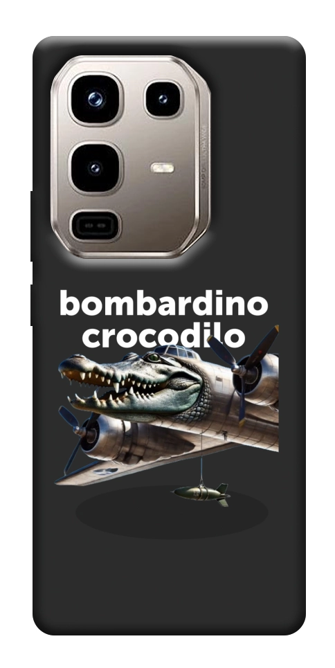Чехол Bombardino Crocodilo volante для Infinix Note 50 Pro 4G