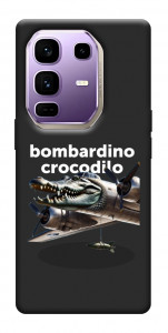 Чехол Bombardino Crocodilo volante для Infinix Note 50 Pro+