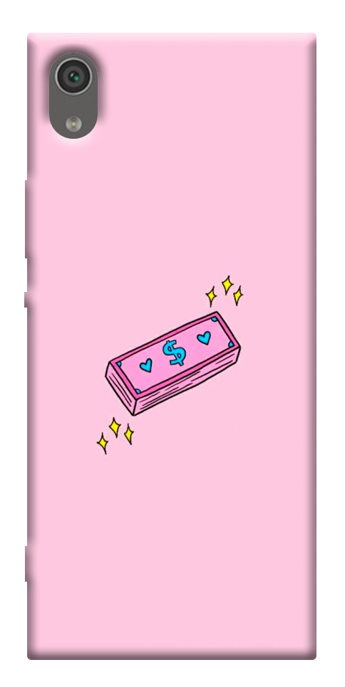 Чехол Simple pink money для Sony Xperia XA1