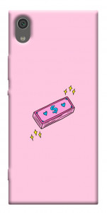 Чехол Simple pink money для Sony Xperia XA1