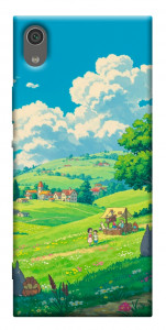 Чехол Miyazaki landscape для Sony Xperia XA1