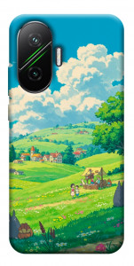 Чехол Miyazaki landscape для Xiaomi Poco F7