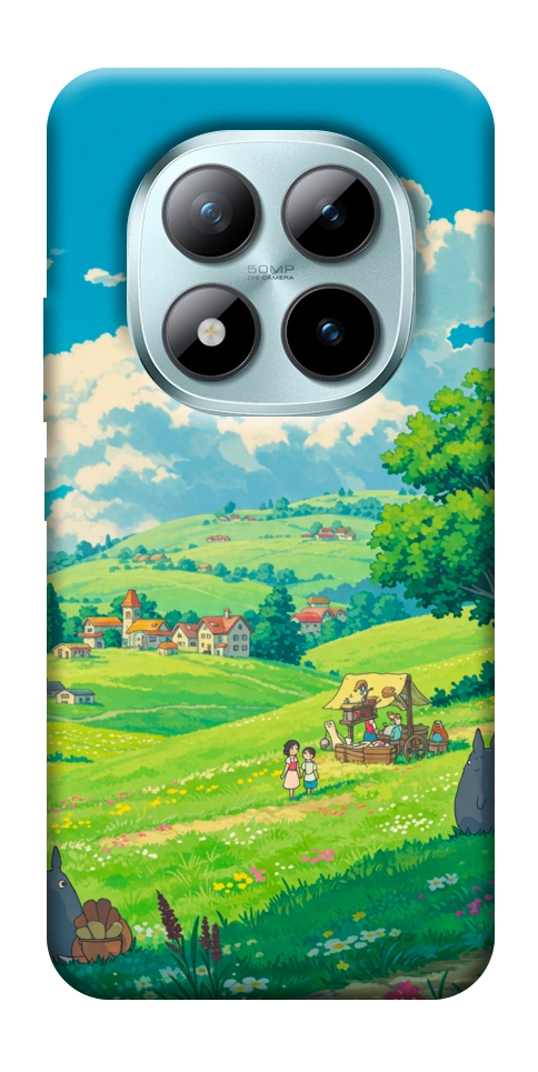 Чехол Miyazaki landscape для Xiaomi Redmi Note 15 Pro 5G