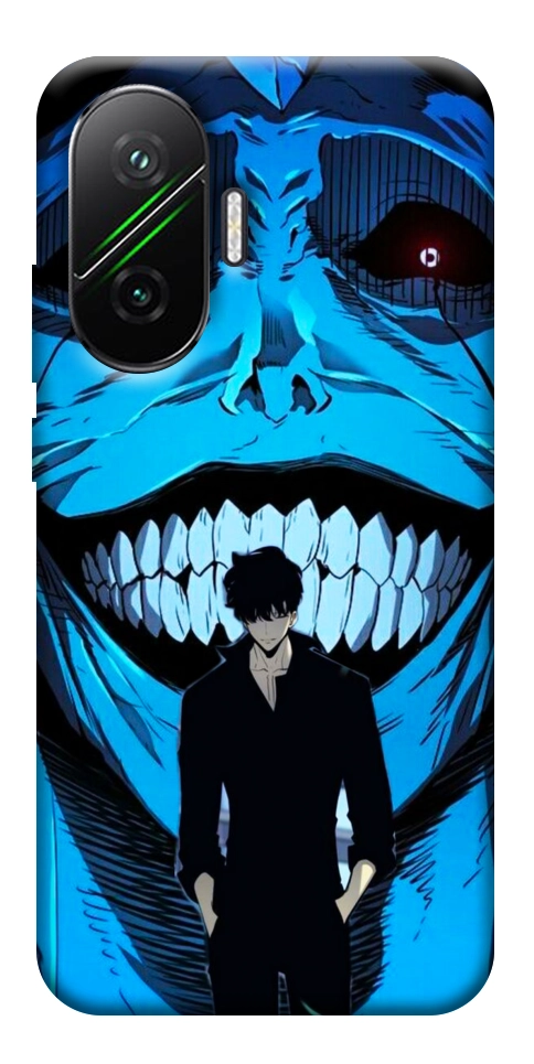 Чехол Solo leveling blue vibe для Xiaomi Poco F7