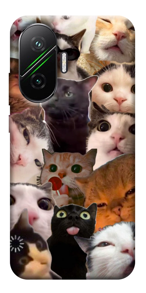 Чехол Сats сollage для Xiaomi Poco F7