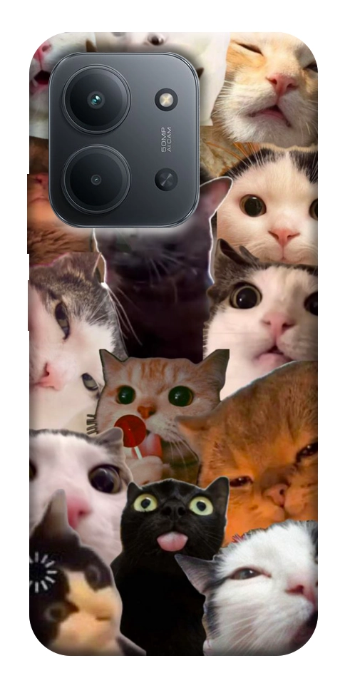 Чохол Сats сollage для Xiaomi Redmi 15C (Europe version)