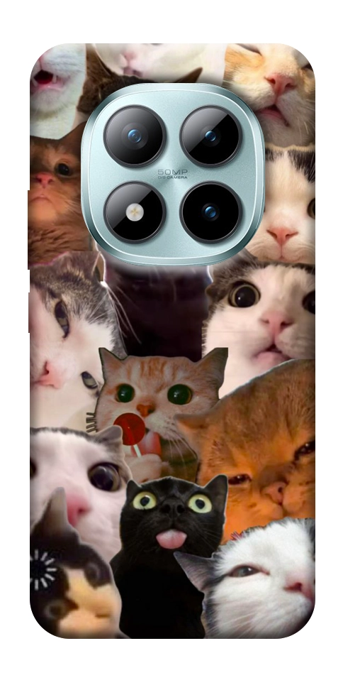Чехол Сats сollage для Xiaomi Redmi Note 15 Pro+ 5G
