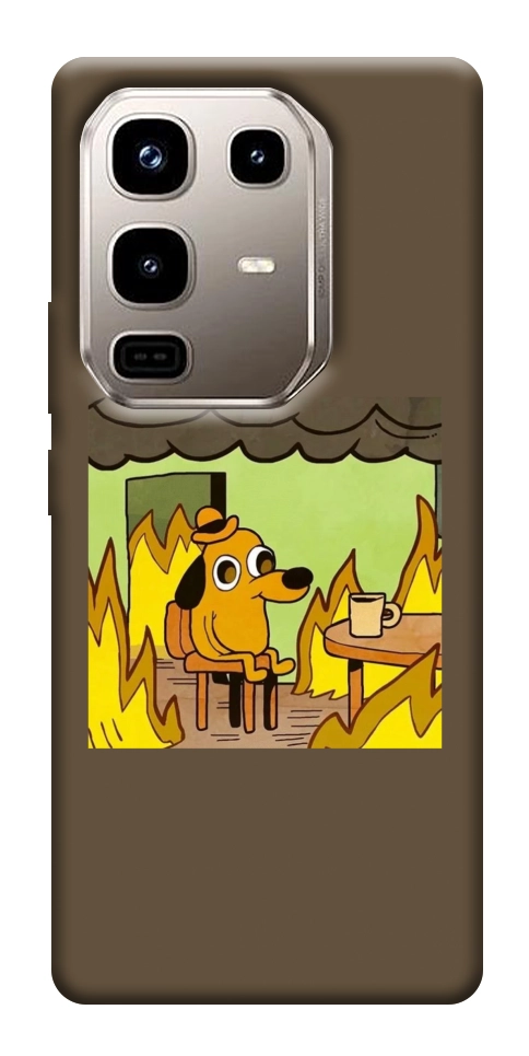 Чехол Dog in the fire для Infinix Note 50 Pro 4G