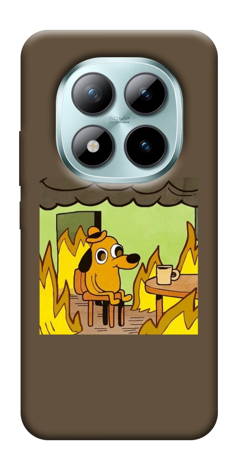 Чехол Dog in the fire для Xiaomi Redmi Note 15 Pro 5G