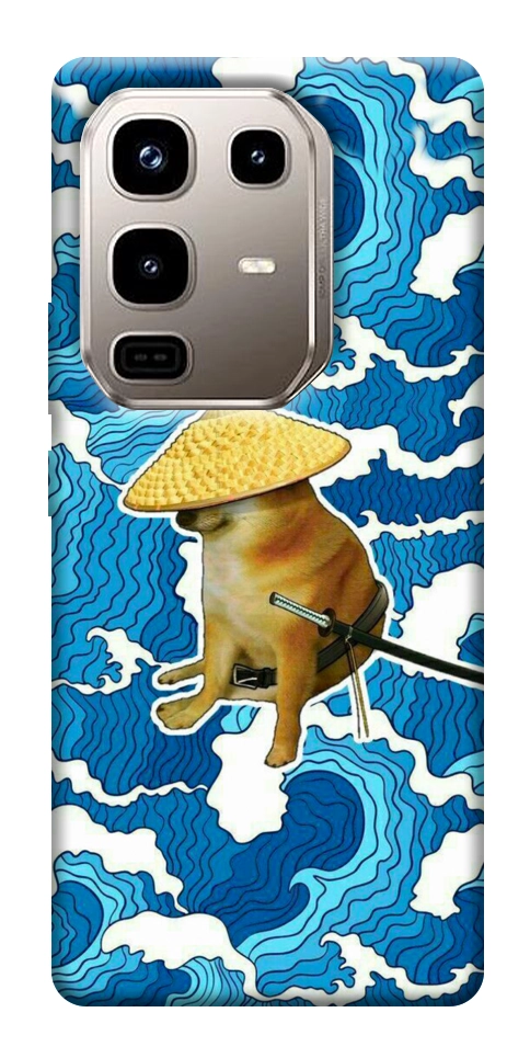 Чехол Sad dog samurai для Infinix Note 50 Pro 4G