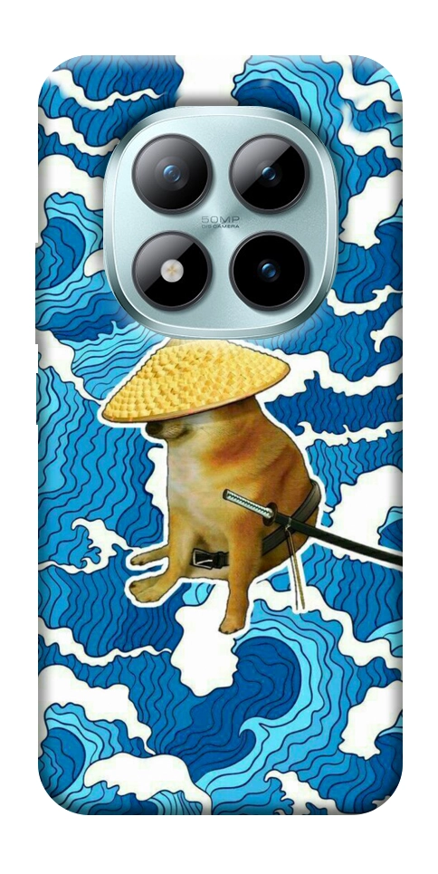 Чехол Sad dog samurai для Xiaomi Redmi Note 15 Pro 5G