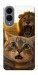 Чехол Shocked cat and lion для Galaxy S25 Edge