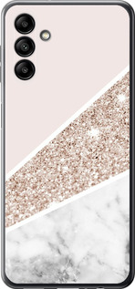 Чехол для Samsung Galaxy A13 5G Пастельный мрамор (Серый)