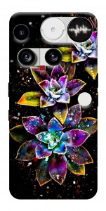 Чехол Flowers on black для Nothing Phone (3)
