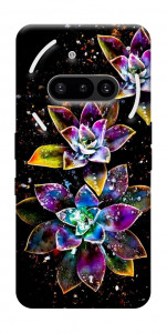 Чехол Flowers on black для Nothing Phone (3a)