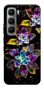 Чехол Flowers on black для Infinix Hot 60