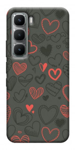 Чехол Милые сердца для Infinix Hot 60i