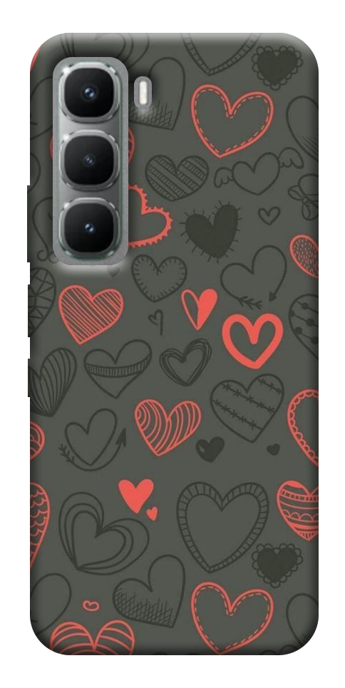 Чехол Милые сердца для Infinix Hot 60 Pro+