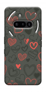 Чехол Милые сердца для Nothing Phone (3a)