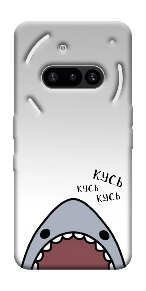 Чехол Акула кусь кусь для Nothing Phone (3a)