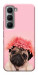 Чехол Мопс с цветами для Infinix Hot 60 Pro+