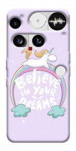 Чехол Believe in your dreams unicorn для Nothing Phone (3)